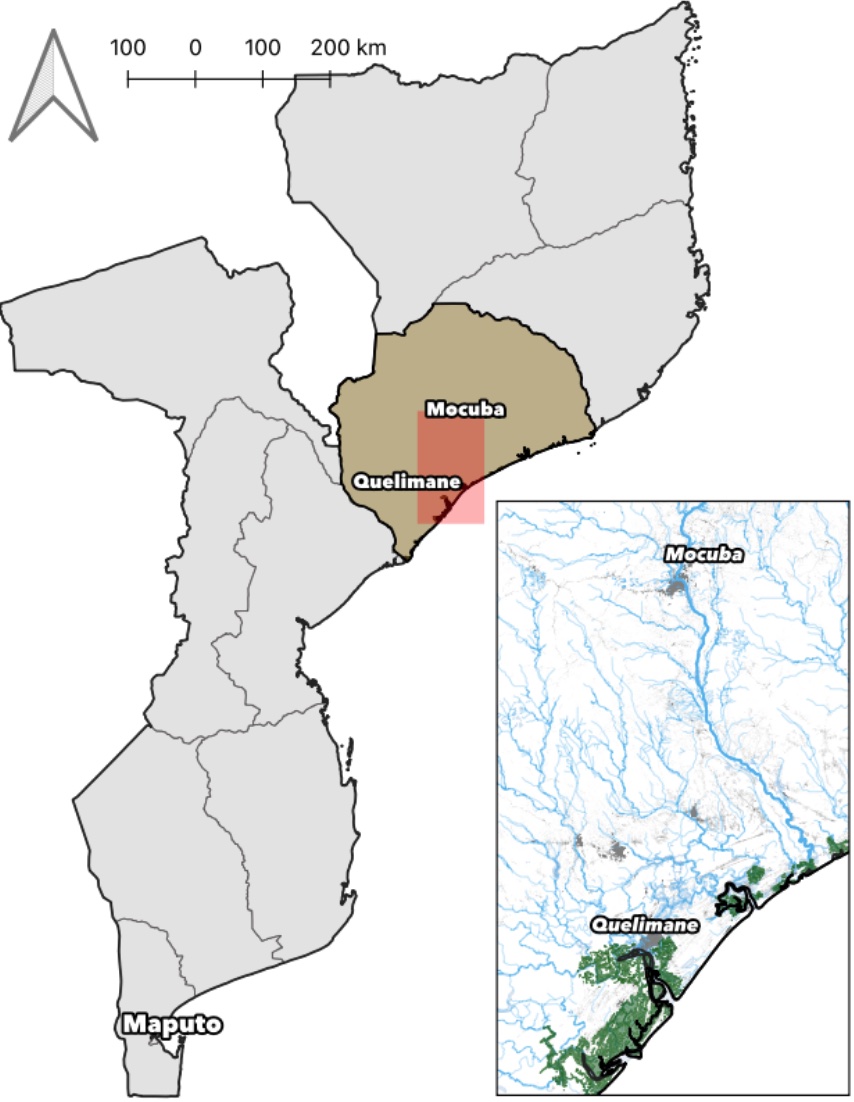 Map of Mozambique